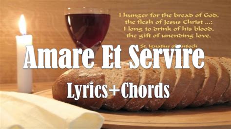 Amare Et Servire (Philippine Madrigal Choir) Chords & Lyrics.